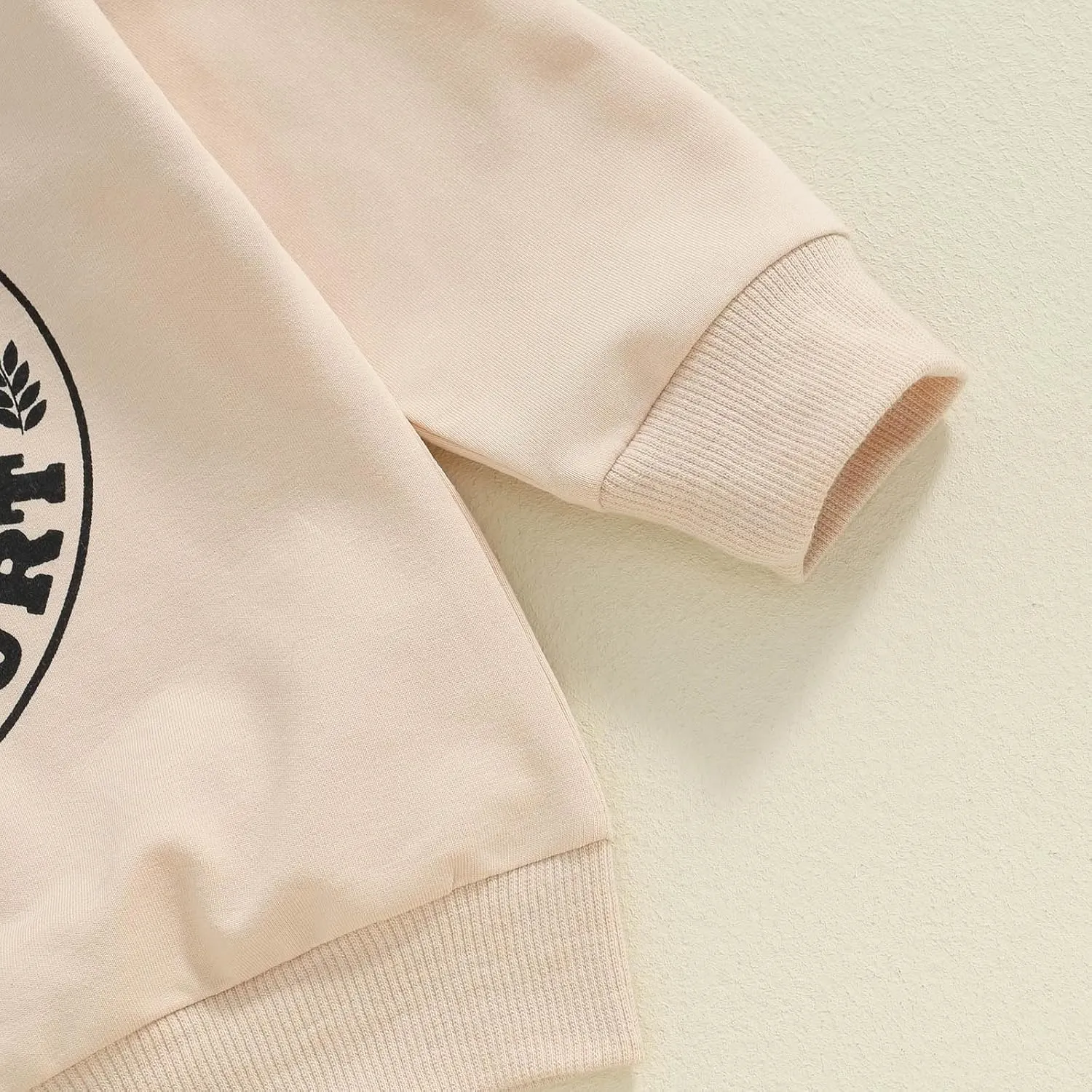Toddler Baby Boy Sweatshirts Letter Embroidered Long Sleeve Baby Pullovers Tops Infant Fall Winter Casual Tops