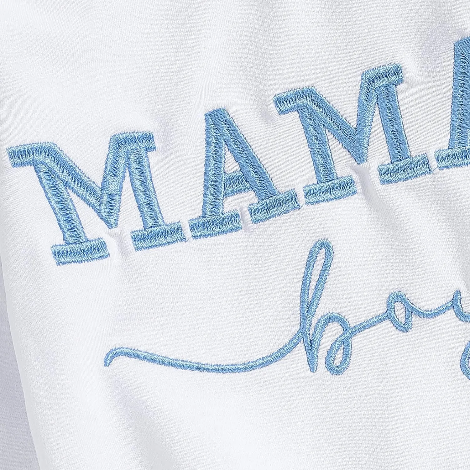 Toddler Baby Boy Sweatshirts Letter Embroidered Long Sleeve Baby Pullovers Tops Infant Fall Winter Casual Tops