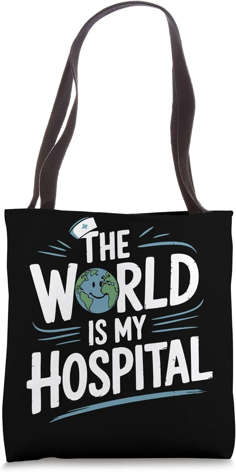 Travel Nursing World Travel Nurse Tote Bag