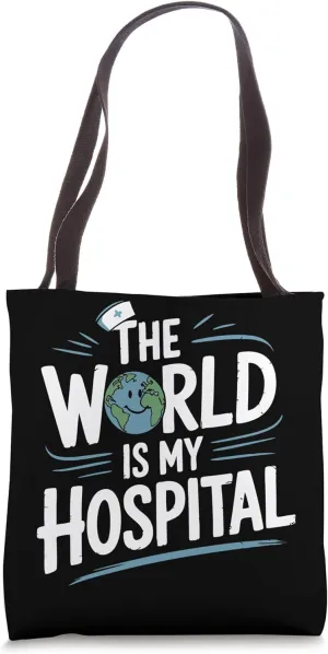 Travel Nursing World Travel Nurse Tote Bag