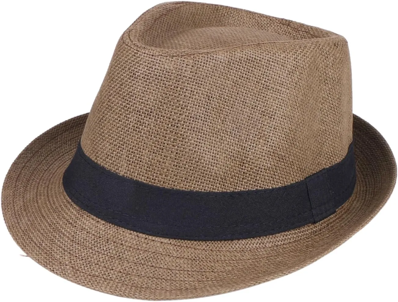 Unisex Fedora Hat Trilby Cuban Sun Protection Short Brim