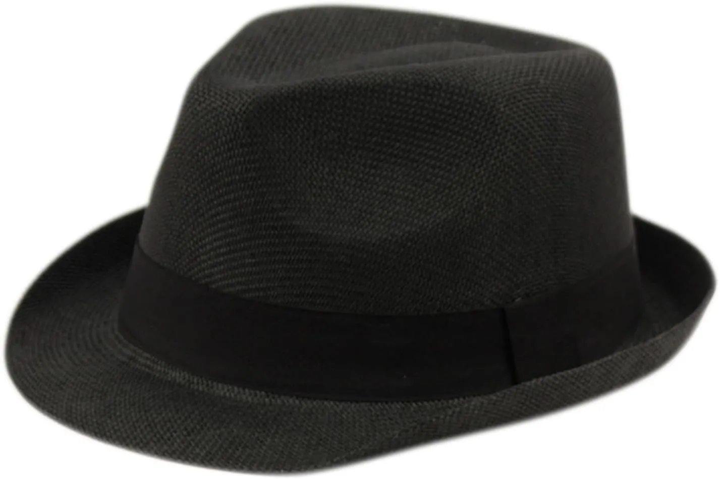Unisex Fedora Hat Trilby Cuban Sun Protection Short Brim