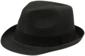 Unisex Fedora Hat Trilby Cuban Sun Protection Short Brim