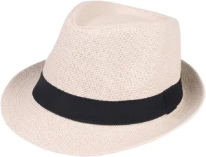 Unisex Fedora Hat Trilby Cuban Sun Protection Short Brim