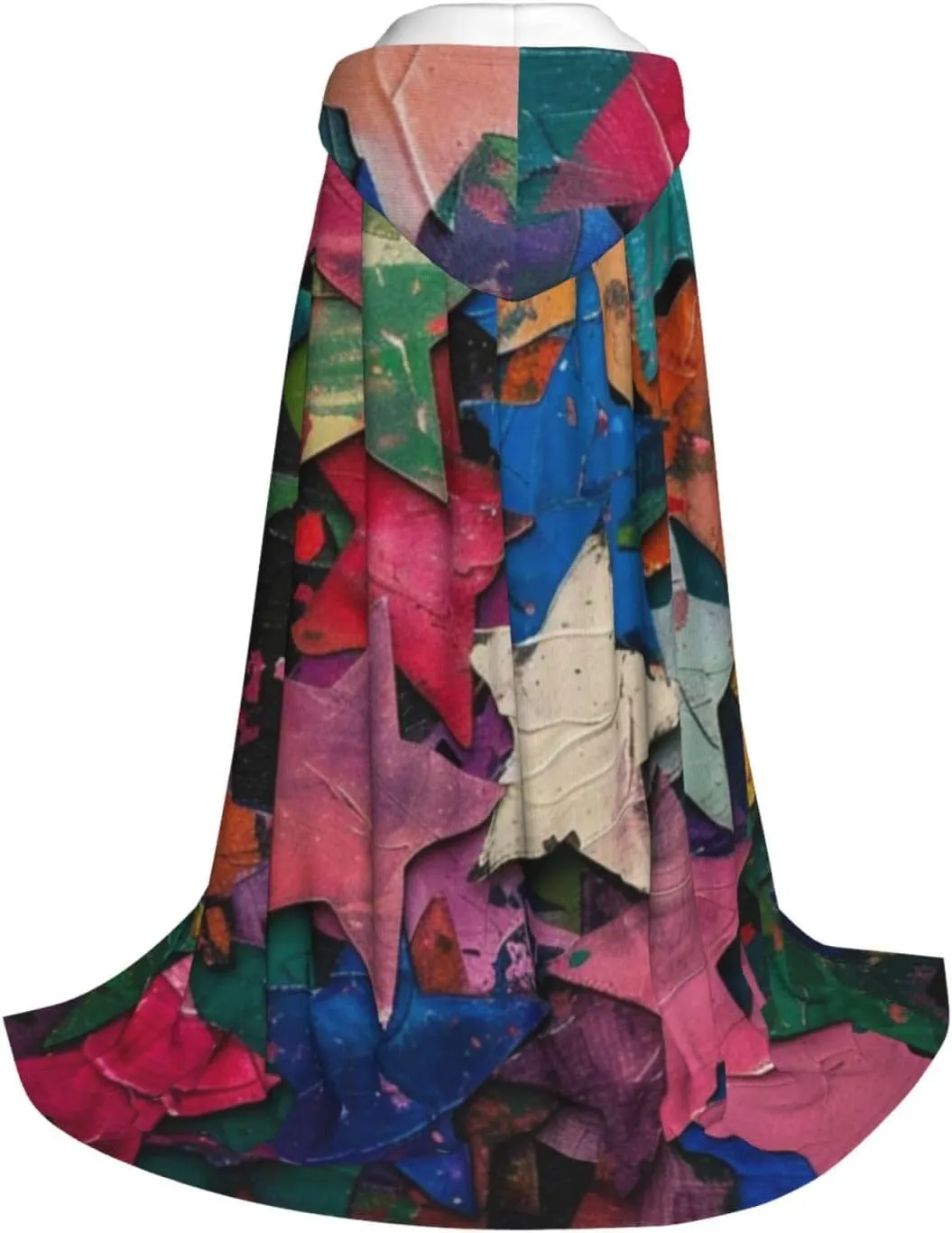 Unisex Hooded Robe Cloak, color stars - Adults' Lightweight Cloak for Halloween Cosplay Costumes -