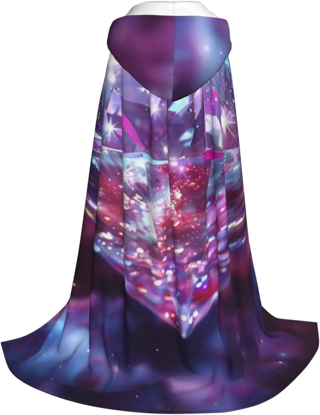 Unisex Hooded Robe Cloak, galaxy diamond - Adults' Lightweight Cloak for Halloween Cosplay Costumes -