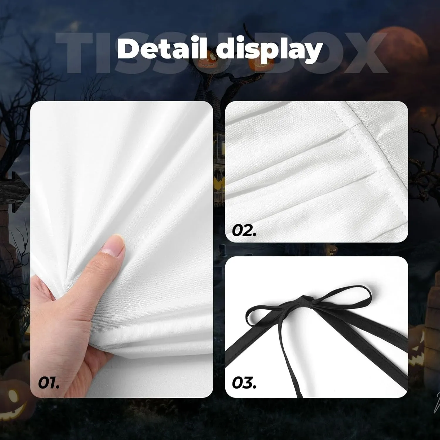 Unisex Hooded Robe Cloak, white horses - Adults' Lightweight Cloak for Halloween Cosplay Costumes -