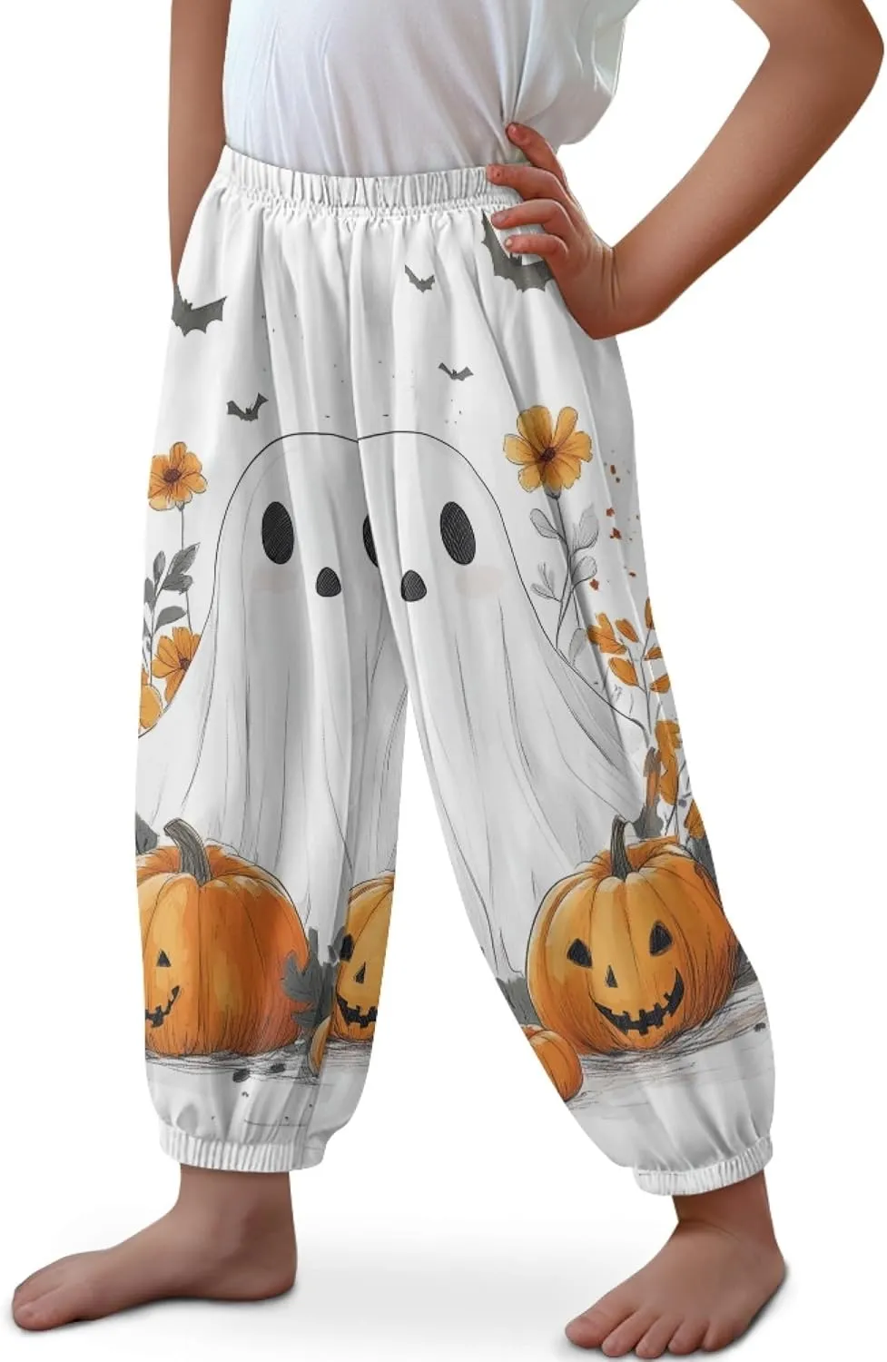 Unisex Little Kids Yoga Trousers Bohemian Beach Pants Baggy Harem Activewear for Boys and Girls Age 3-10