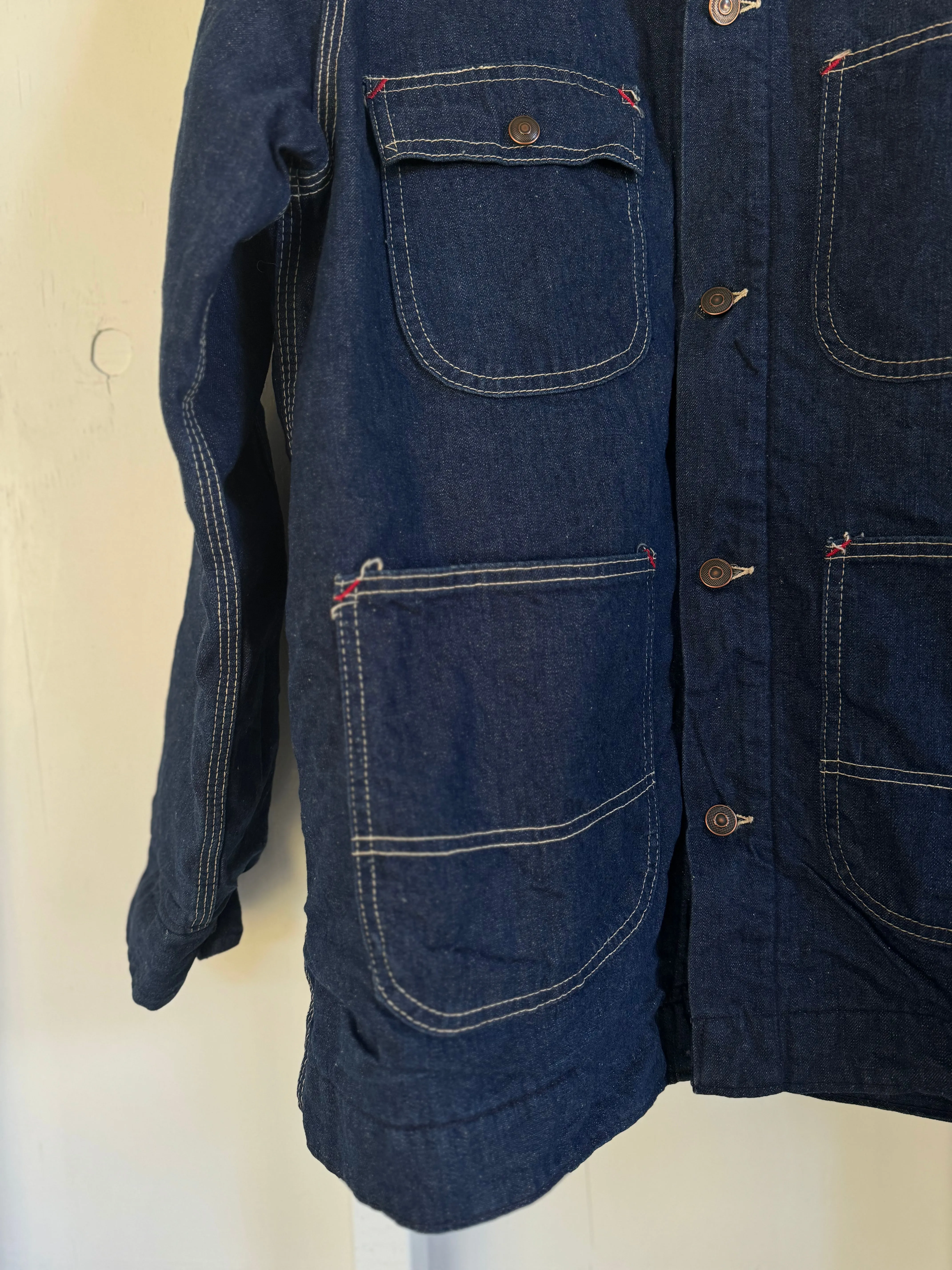 Vintage Blanket Lined Denim Chore Coat