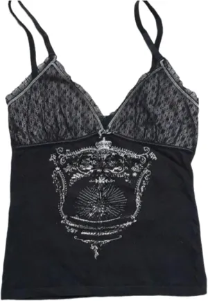 Vintage Camisole Women Leopard Print Spaghetti Strap Tops Striped Cropped Top Y2k Cheetah Tops Emo Grunge 2000s