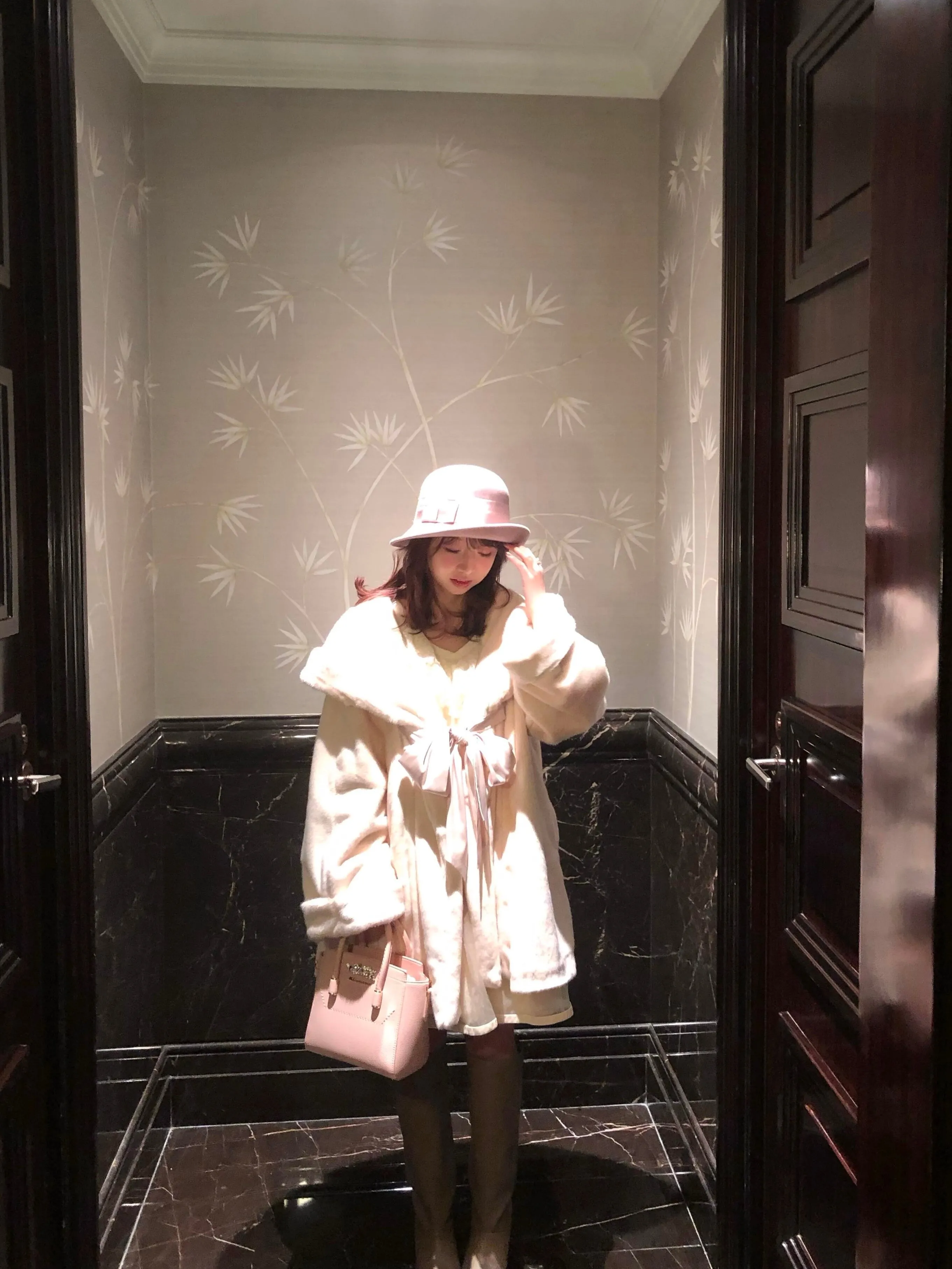 White Chocolate Romance Faux Fur Coat