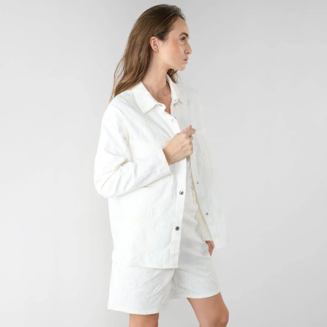 White Physost Embroidered Jacket