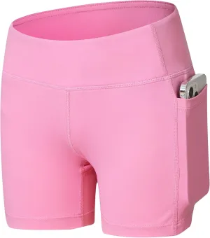 Willit Girls Swim Shorts with Pockets UPF 50  Sun Protection Swimming Bottom