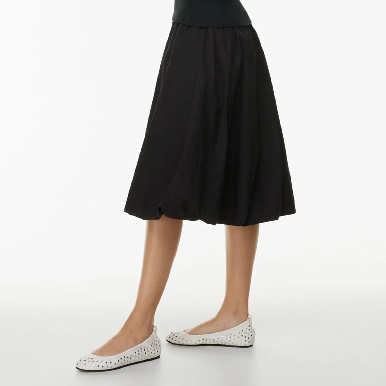 Women Y2k Bubble Maxi Skirt Casual Elastic Waist Flowy A Line Long Skirt Summer Ruffle Midi Skirt Dress Streetwear