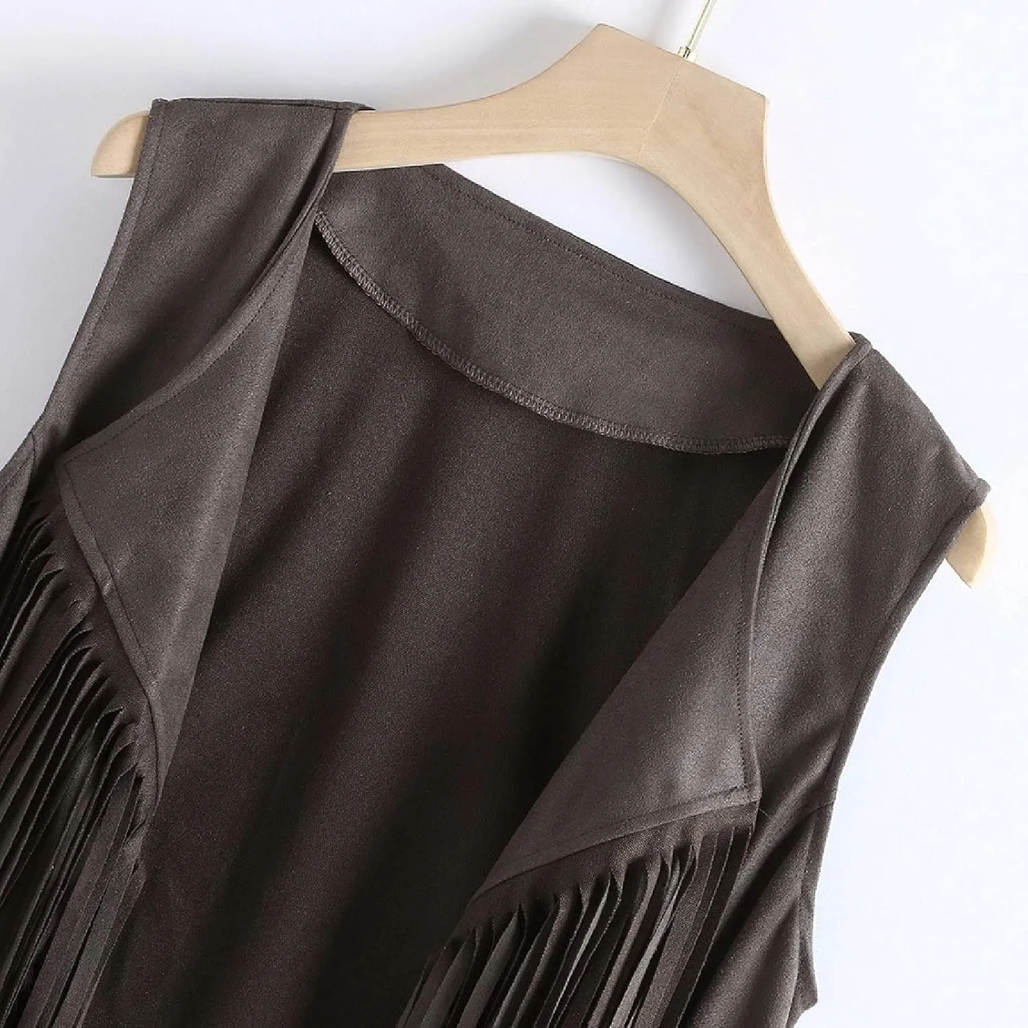 Womens Fringe Jacket Vest Western 70s Outfits Vintage Tassel Sleeveless Cardigans Hippie Clothes Cowgirl Tops Shirts