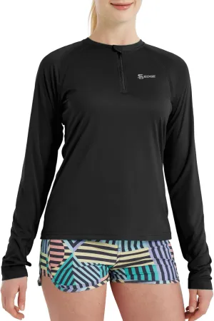 Women's Outdoor Quick Dry Sun Protection 1/4 Zip Long Sleeve Shirt