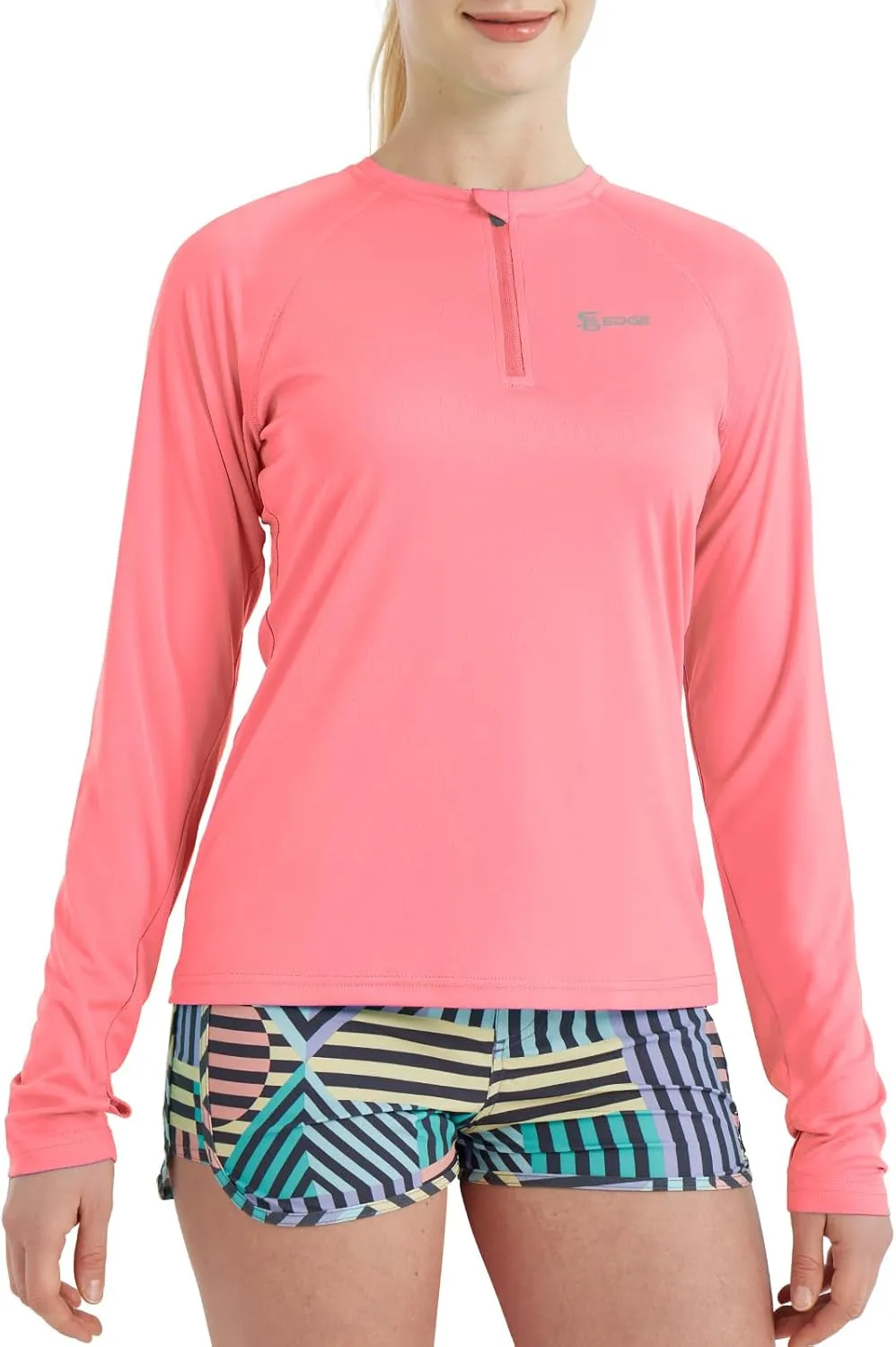 Women's Outdoor Quick Dry Sun Protection 1/4 Zip Long Sleeve Shirt