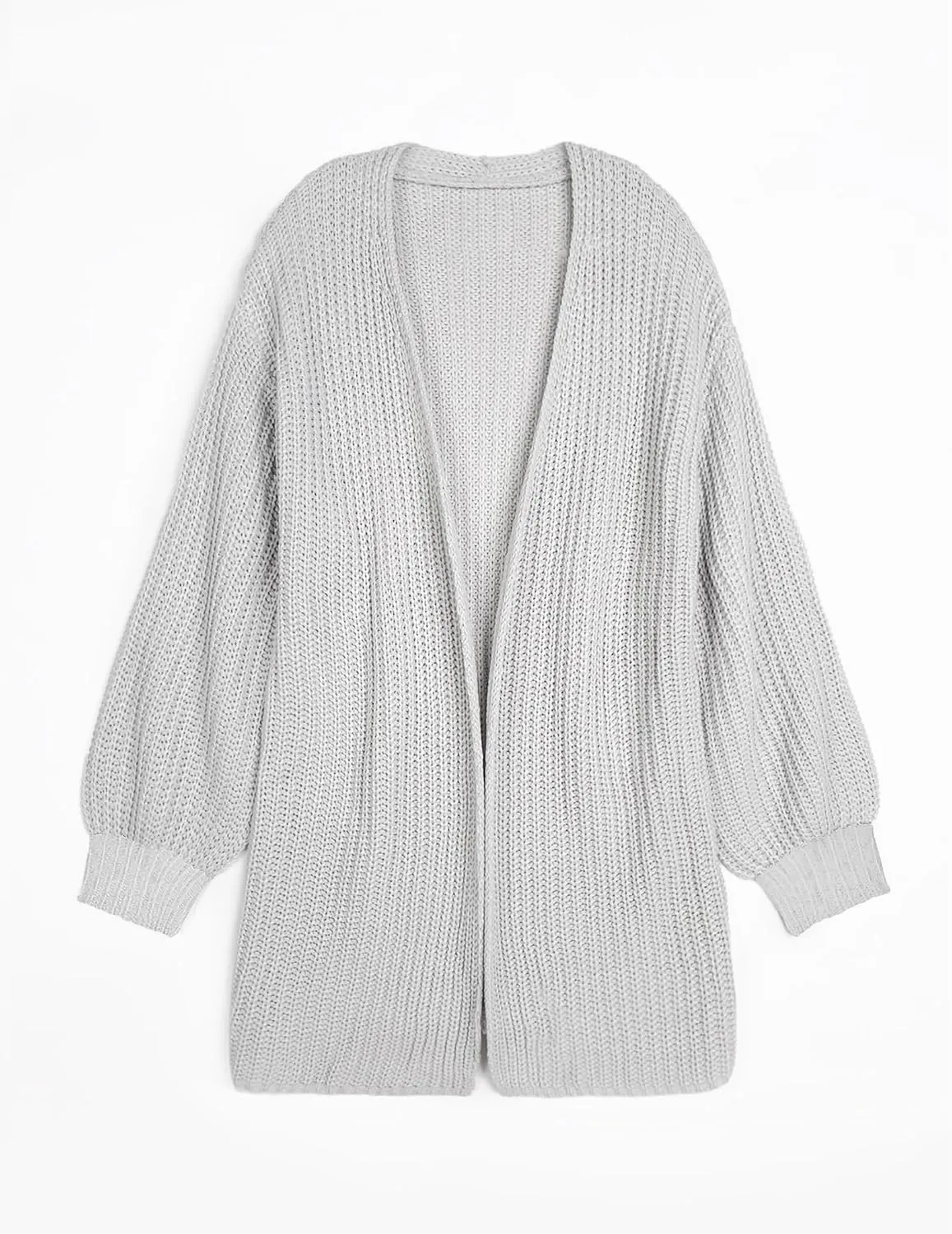Womens Oversized Cute Waffle Chunky Knit Long Cardigan Fall 2024 Ladies Dressy Casual Open Front Sweater Cardigans