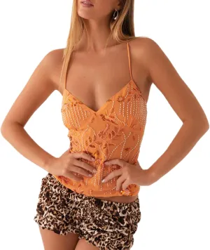 Womens Sequin Sparkle Halter Crop Tops Sexy Pearl Embellished Cami Tank Tops Y2k Bling Glitter Rhinestone Camisole