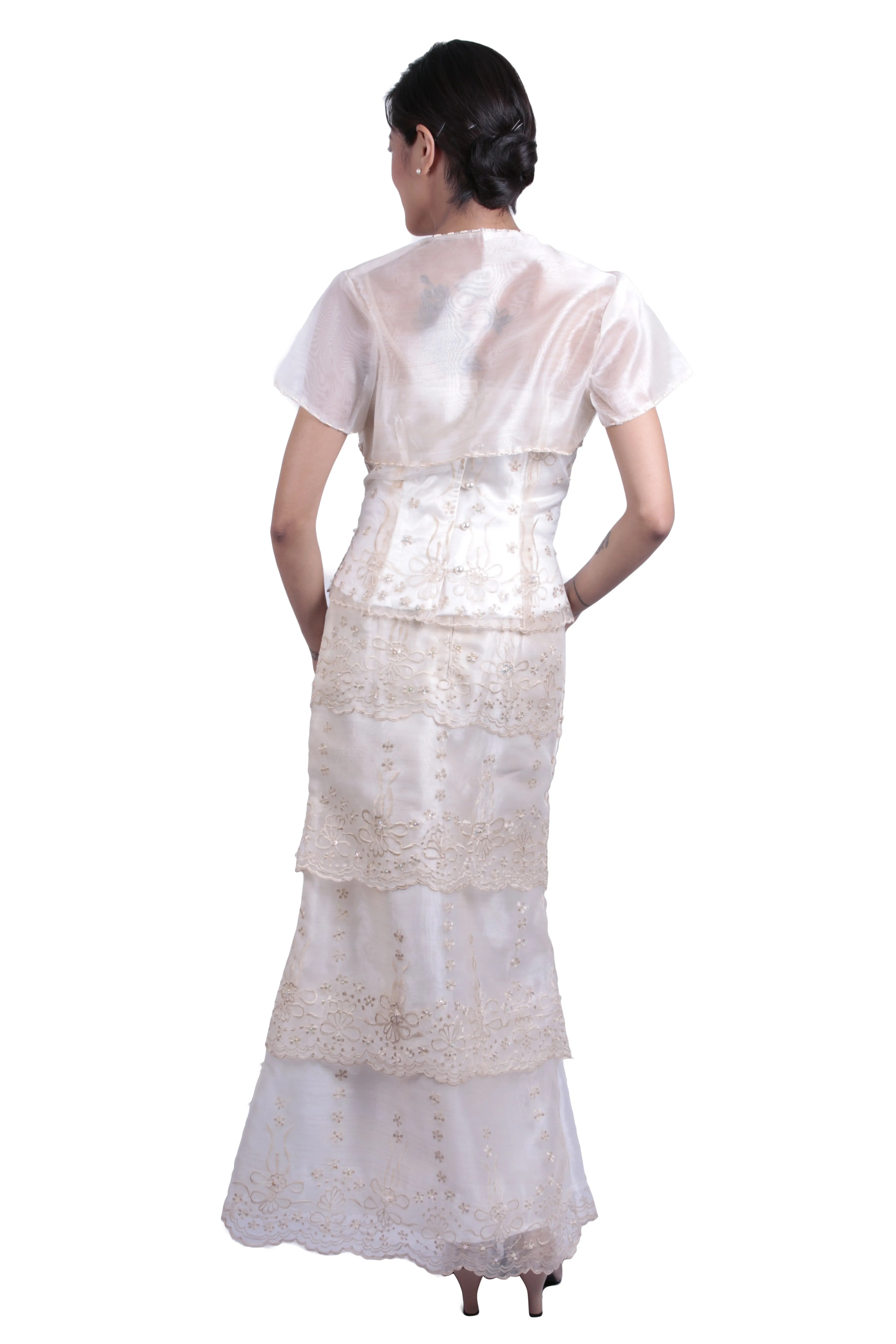 WS06 - MADE-TO-ORDER - Baro't Saya Bolero with Three-Layer Skirt - Filipiniana