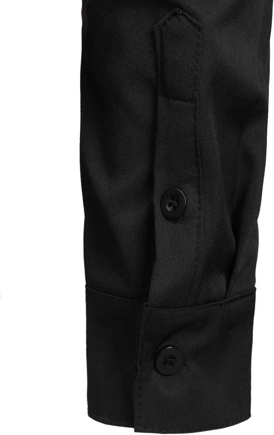 ZEROYAA Men's Banded Collar Slim Fit Long Sleeve Casual Button Down Dress Shirts with Pocket